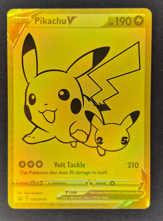 2021 POKEMON SWSH BLACK STAR PROMO SWSH145 FULL ART PIKACHU V