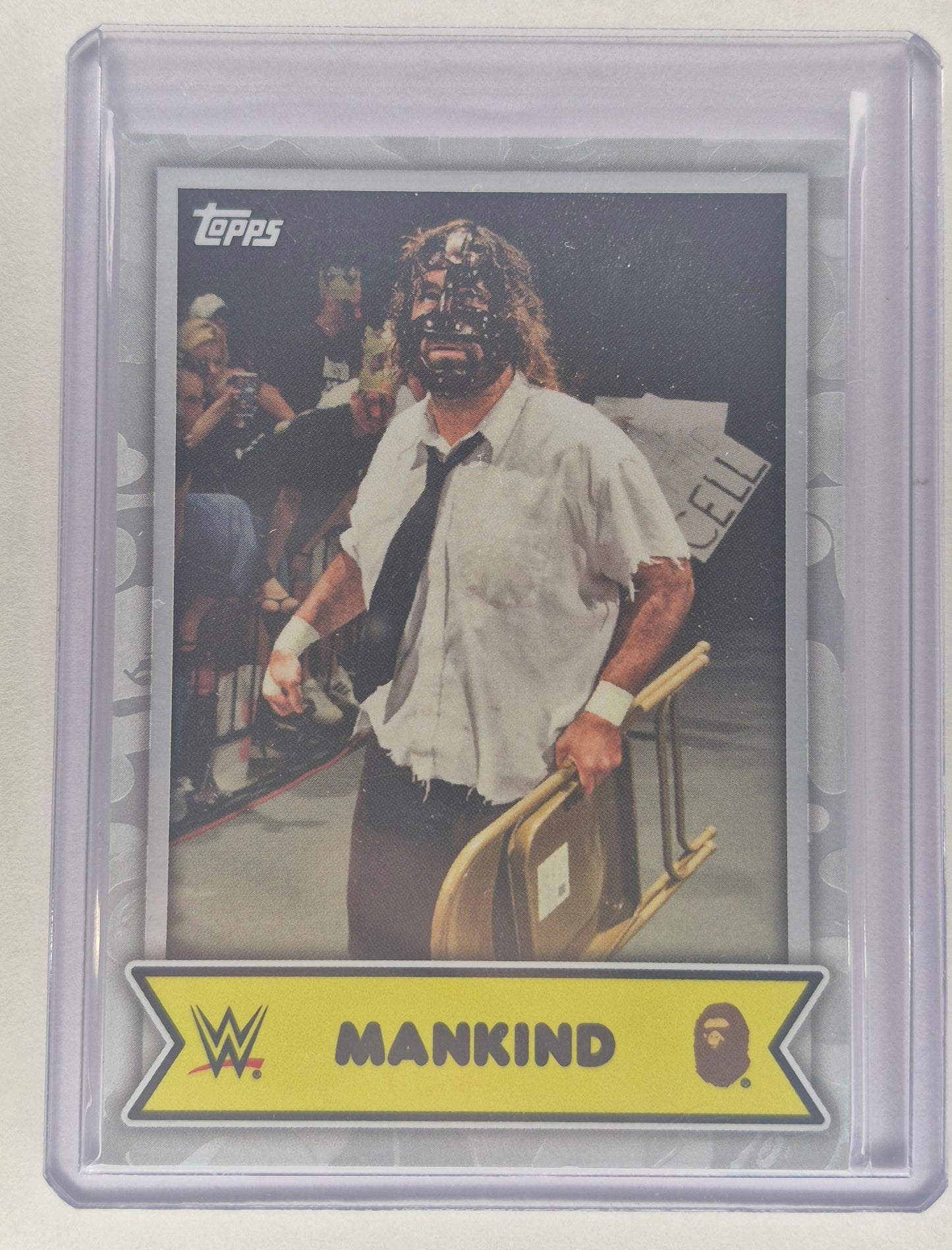 2025 Topps WWE X BAPE #16 MANKIND White Camo  NM
