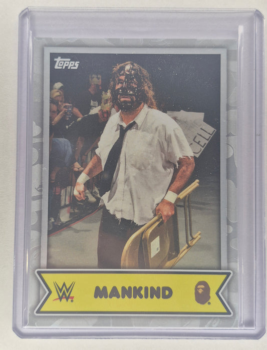 2025 Topps WWE X BAPE #16 MANKIND White Camo  NM