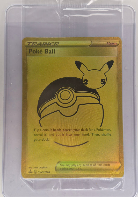 2021 POKEMON SWSH BLACK STAR PROMO SWSH146 Full Art Poke Ball SEALED