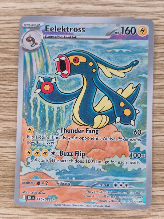 Eelektross - 115/086 Black Bolt Full Art Illustration Rare Pokemon Card