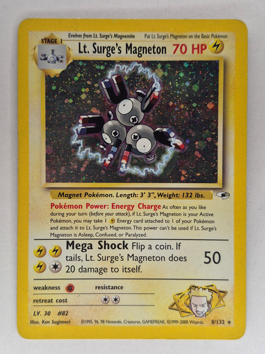 Pokemon Lt Surge's Magneton #8/132 - Gym Heroes Set - HOLO MP