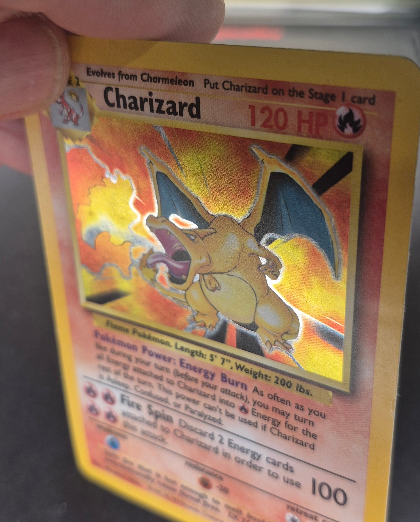 Charizard Base Set 4/102 Holo Rare 1999 WOTC Pokemon Card MP