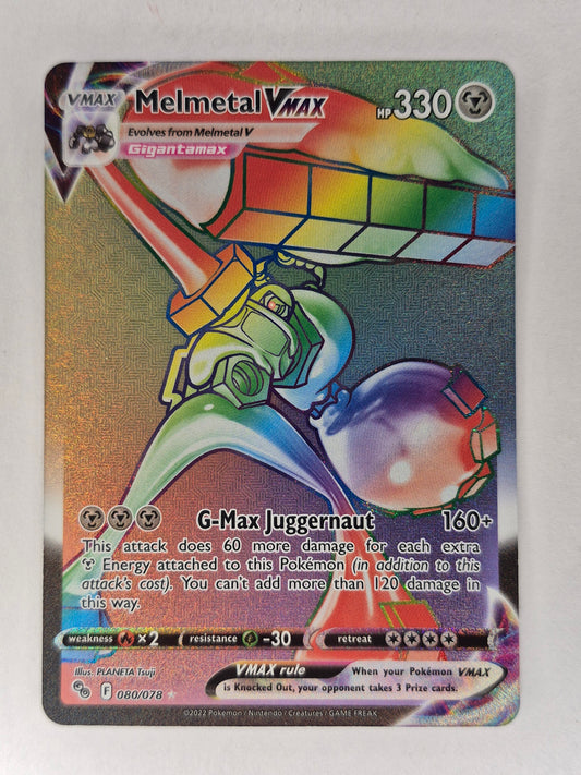 Pokémon Melmetal VMAX Pokemon GO 080/078 Holo Secret Rare TCG