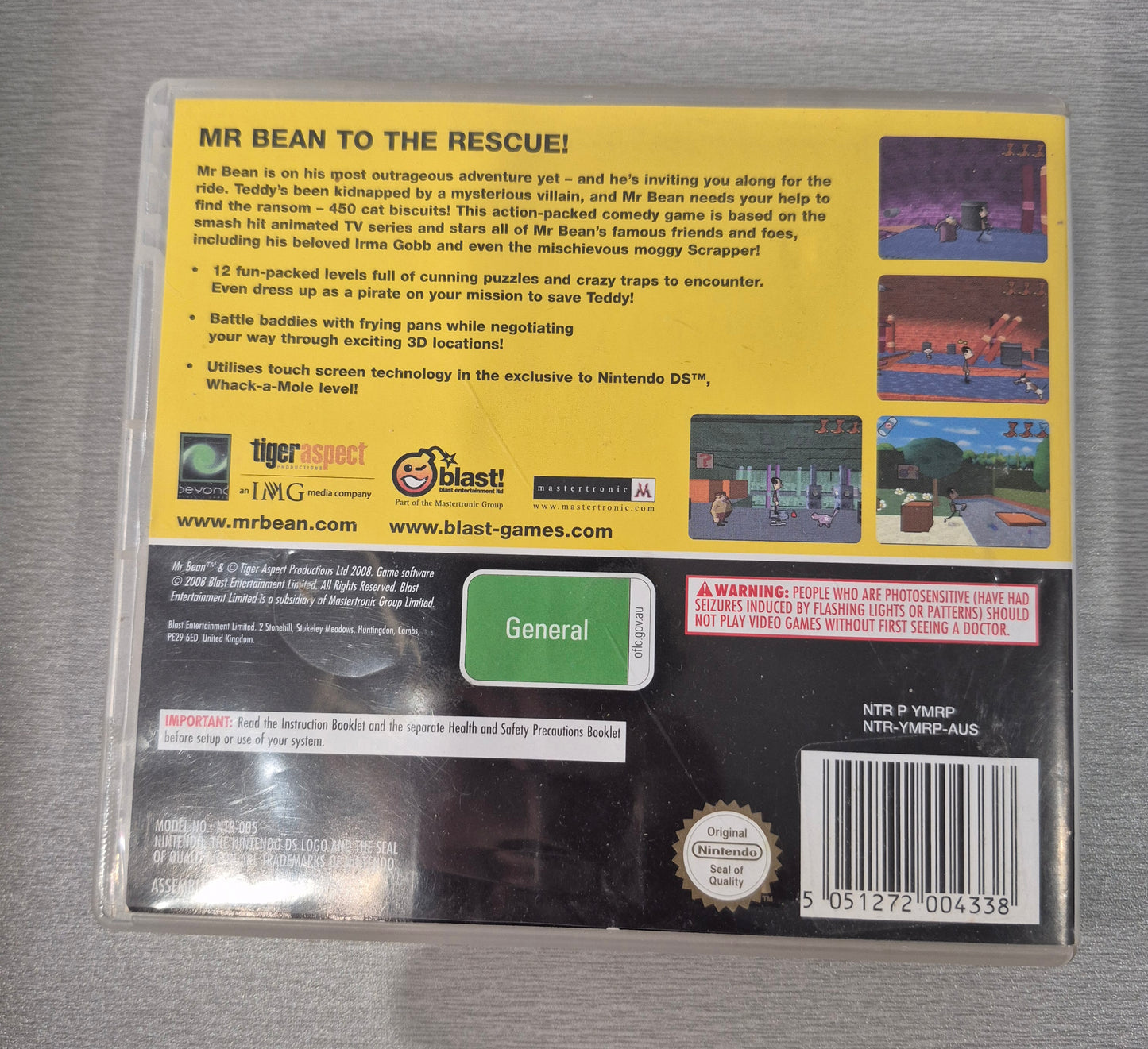 Nintendo DS Mr Bean CIB Tested