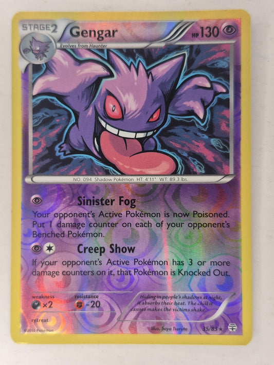 Gengar Reverse Holo 35/83 - Pokemon Generations XY Holo Rare Card LP