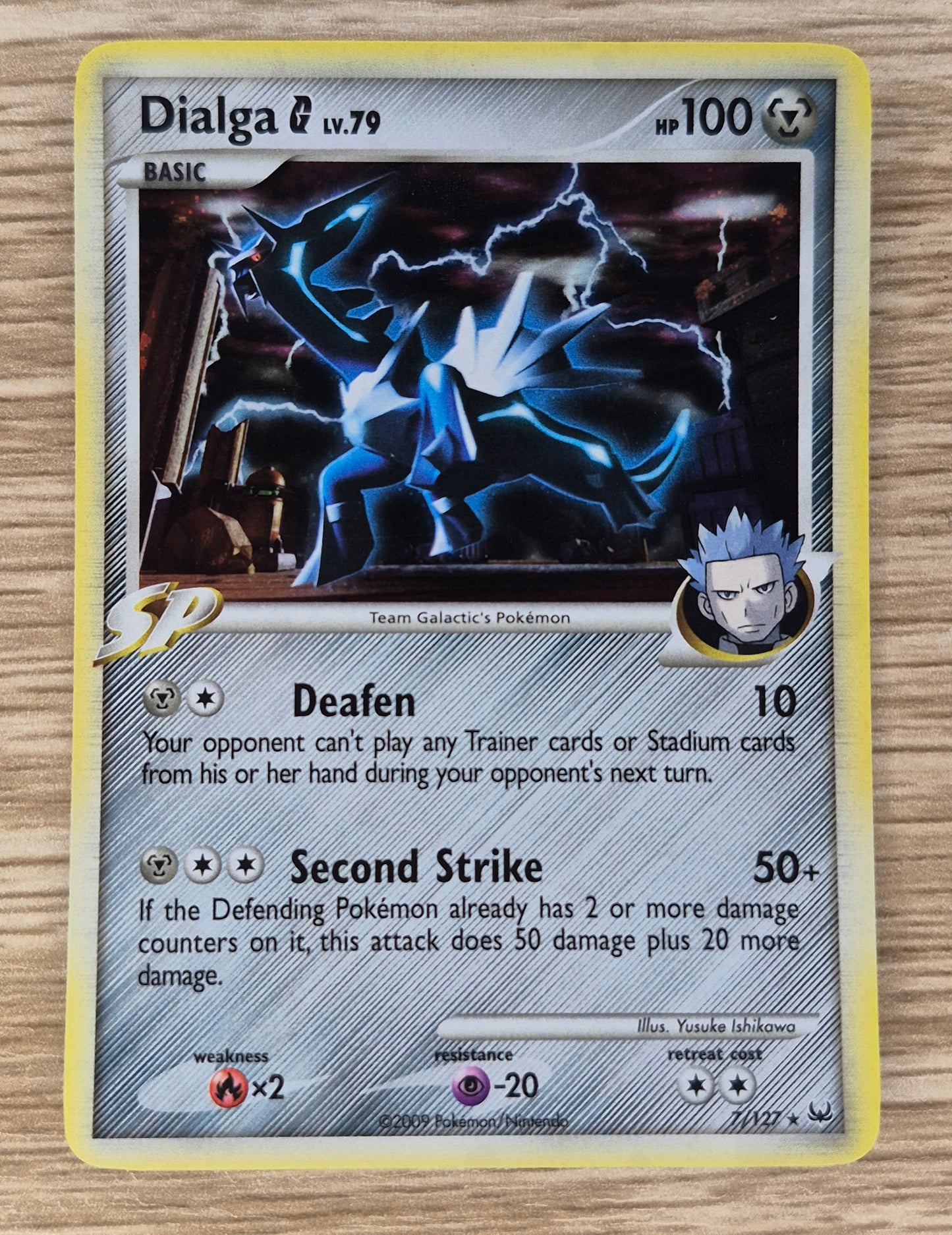 2009 Dialga Holo Rare Platinum Base Set - 7/127 Pokemon LP