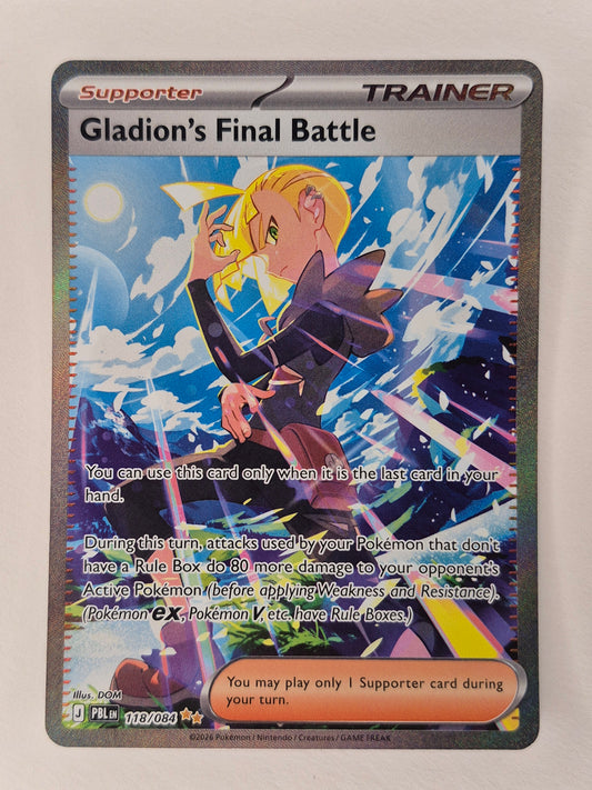 Gladion's Final Battle 118/084 SIR - Mega Evolution - Pitch Black - Pokemon TCG