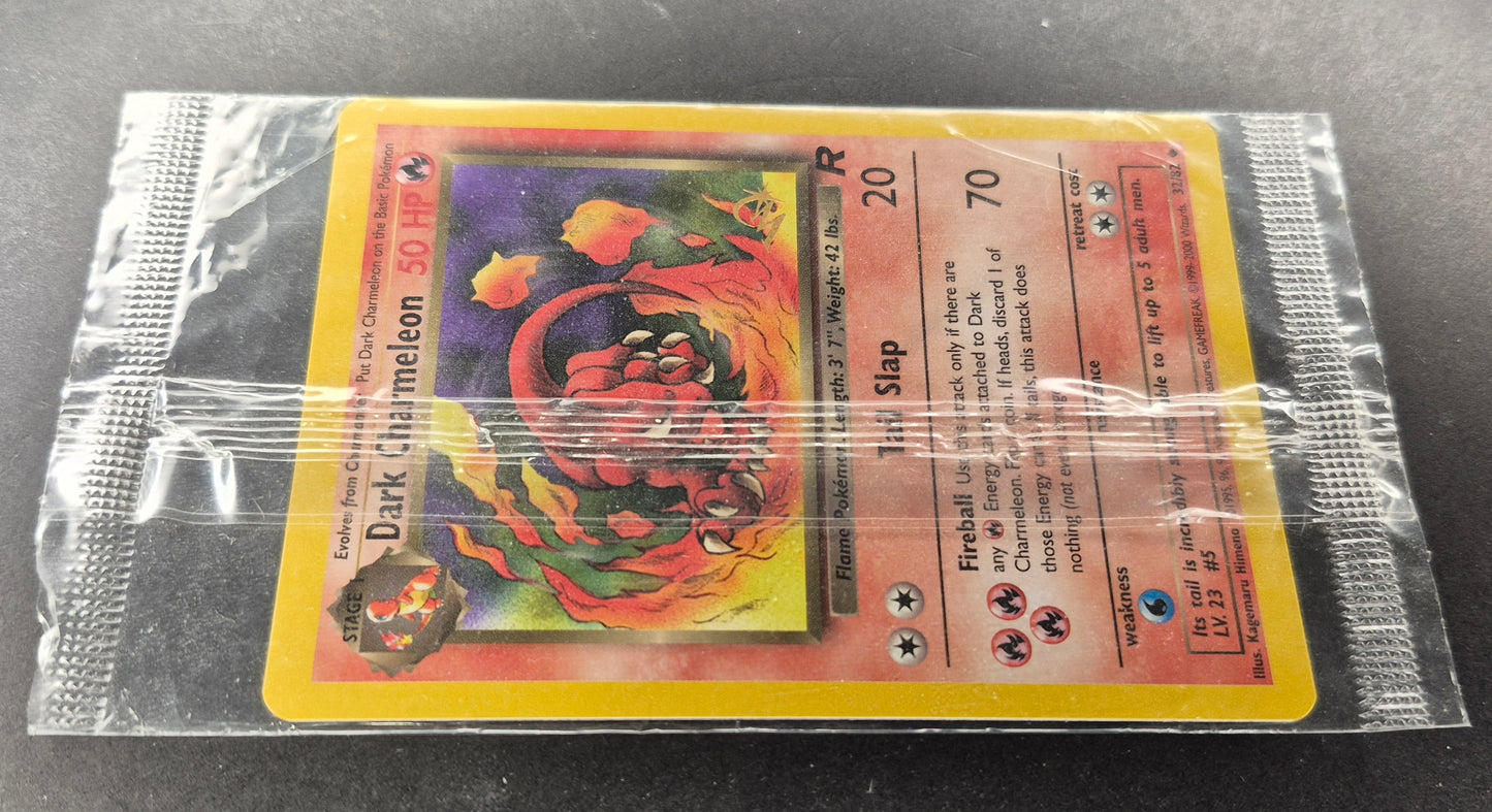 SEALED Dark Charmeleon 32/82 Team Rocket - W/Gold Stamp Promo Pokemon Card NM