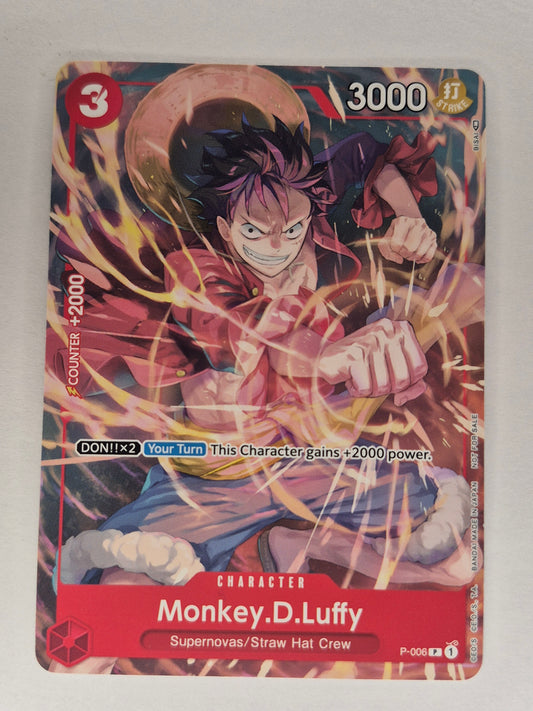 Monkey D. Luffy P-006 (Tournament Pack Vol. 1)Non Holo One Piece Card English NM