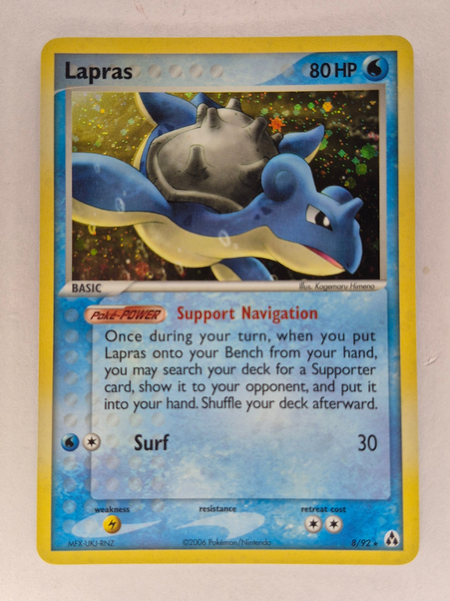 Pokemon Lapras | 8/92 |Legend Maker Holo 2006 MP