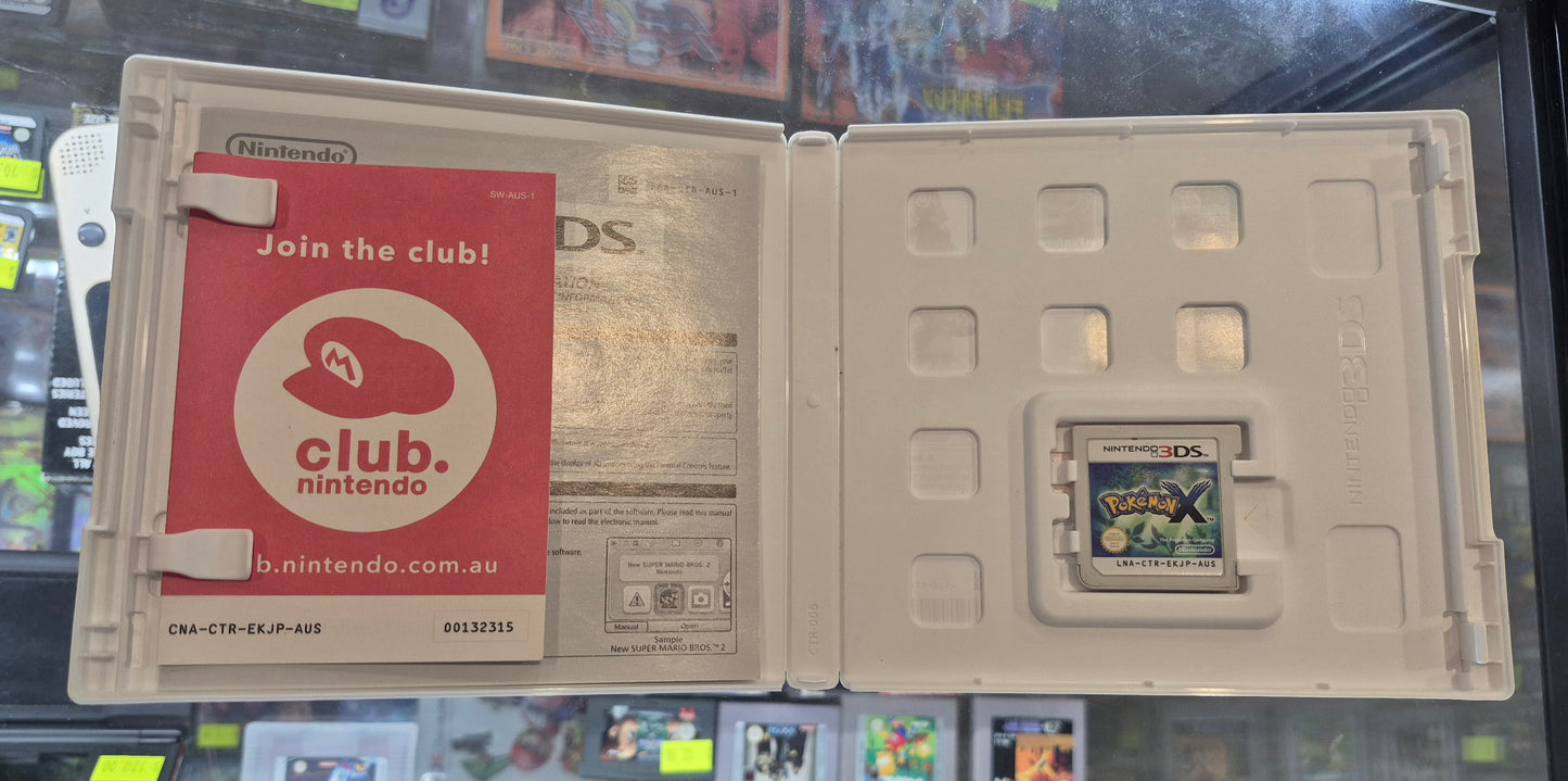 Pokemon X - Case and Game Included - Nintendo 3DS - AUS PAL