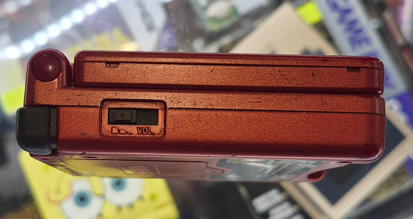 2002 Nintendo Gameboy Advance SP AGS-001 Red in Good Condition minor Screen issue