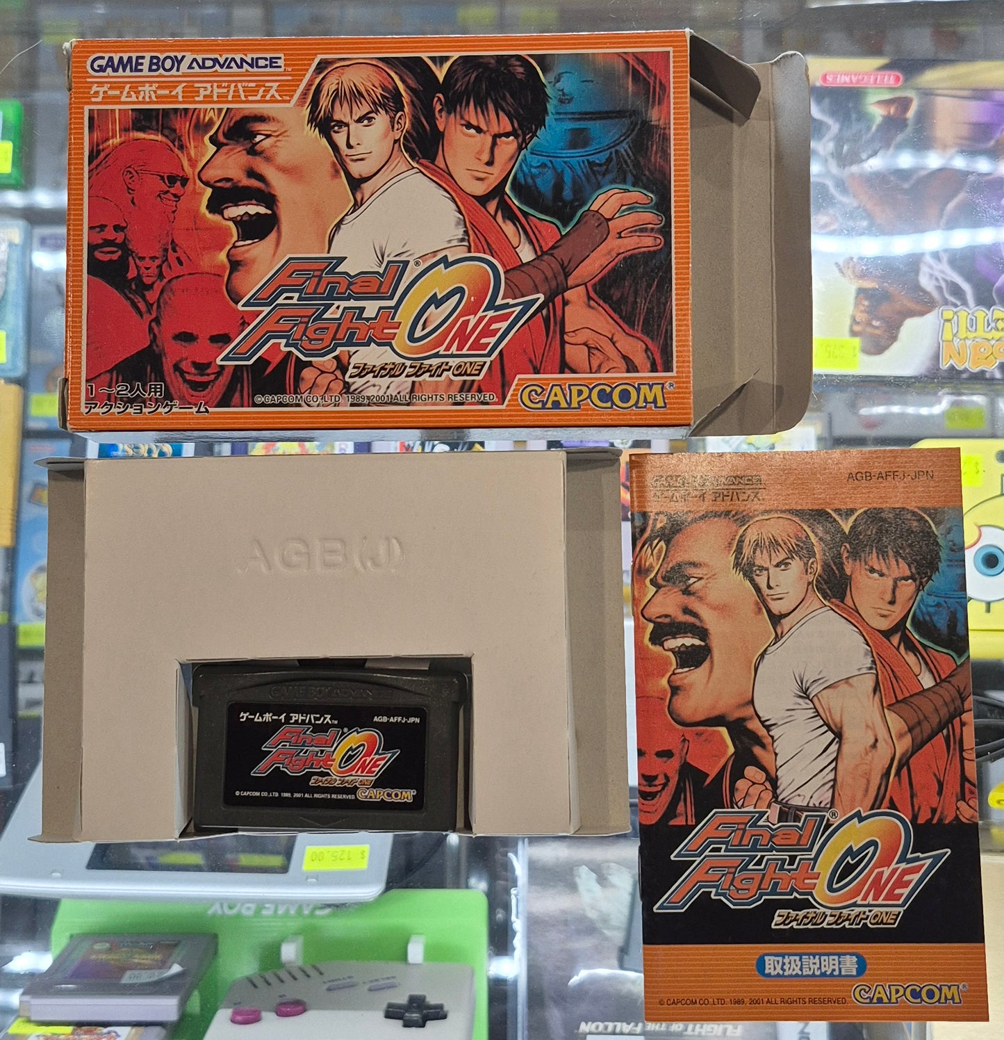 Final Fight One GameBoy Advance GBA Capcom Used Japan Boxed Manual Tested 2001