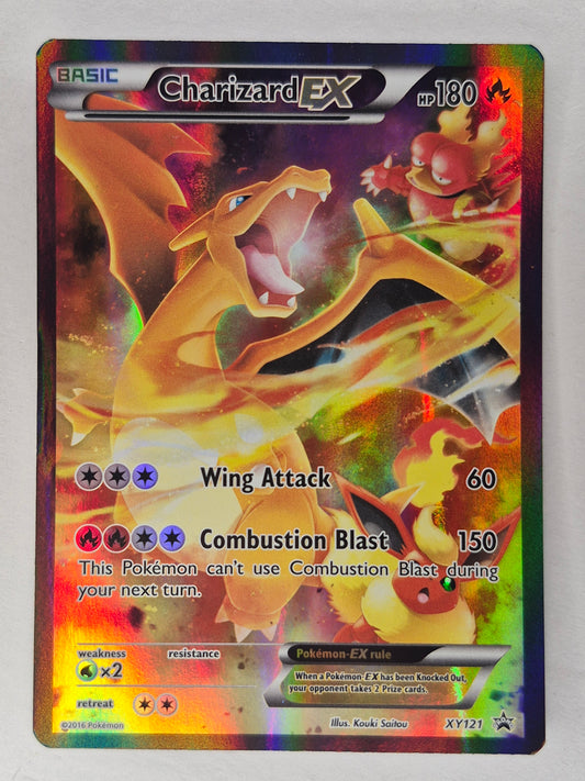 2016 Charizard EX  XY121 - Black Star Promo - Pokemon Card - LP