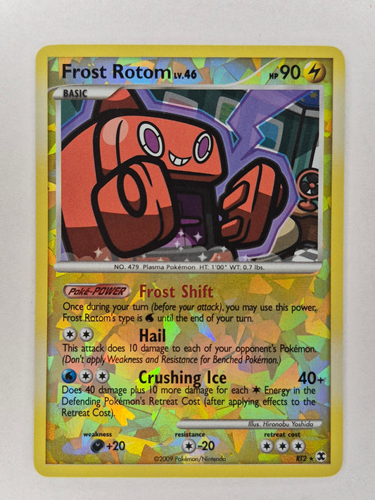 2008 Pokemon Frost Rotom Cracked Ice Reverse Holo RT2 NM