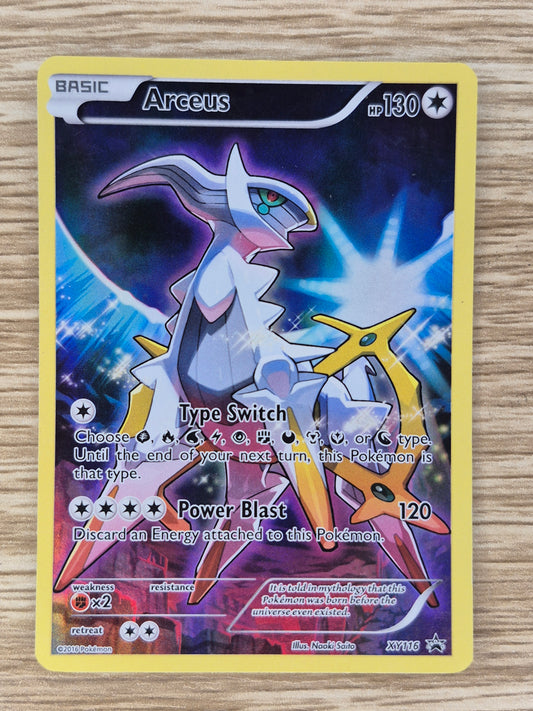 Pokemon TCG Arceus XY116 - Full Art Holo Rare - XY Black Star Promo  LP