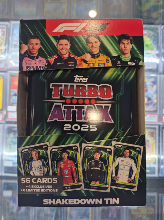 Topps F1 75 Turbo Attax 2025 Tin Assorted