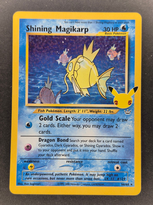 Pokemon Celebrations 64/64 Shining Magikarp 25th anniversary NM