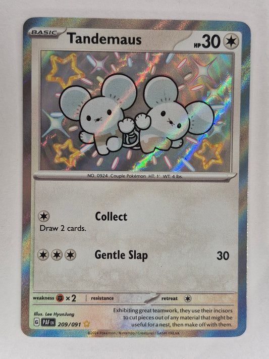Tandemaus 209/091 Baby Shiny Paldean Fates Pokémon TCG