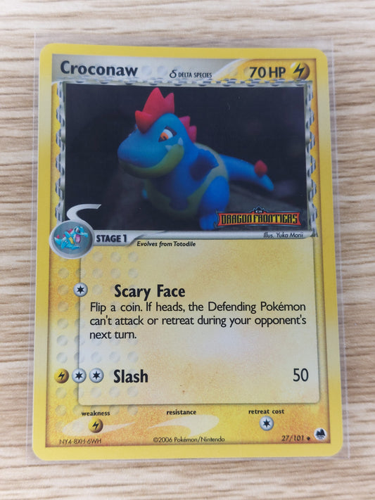 Pokemon 2006 Croconaw Reverse Holo Dragon Frontiers 27/101