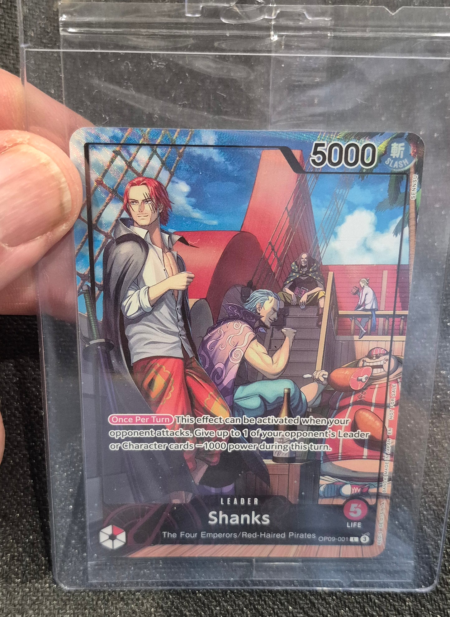 SHANKS OP09-001 - Promo Card PSA Limited Edition July 2025 MAG One Piece SEALED