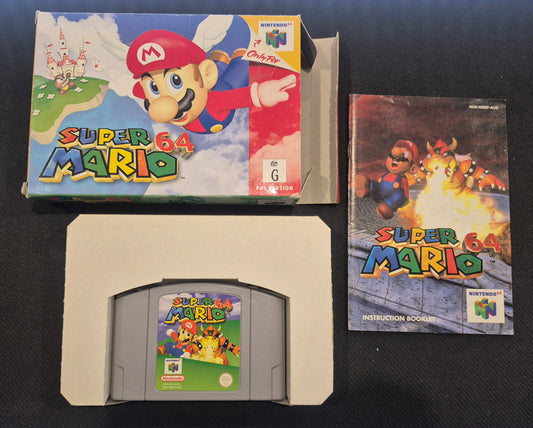SUPER MARIO 64 NINTENDO 64 1997. PAL COMPLETE IN BOX