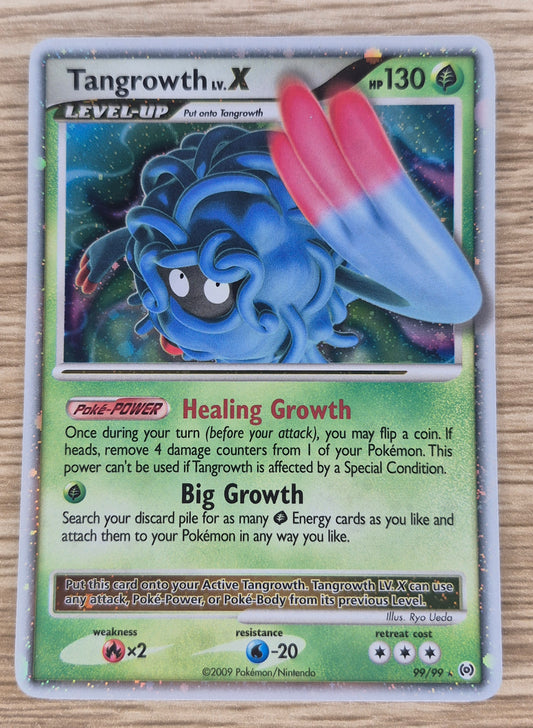 Tangrowth Lv. X  99/99 Arceus Holo Rare Pokemon Card Nintendo 2009 LP
