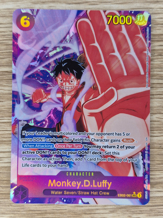 Monkey D. Luffy (Alt) EB02-061 SEC ONE PIECE Anime 25th Collection TCG English