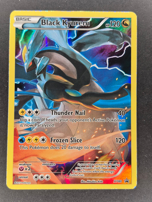 Pokemon Black Kyurem XY80 Full Art Black Star Promo Holo TCG Card 2015 LP