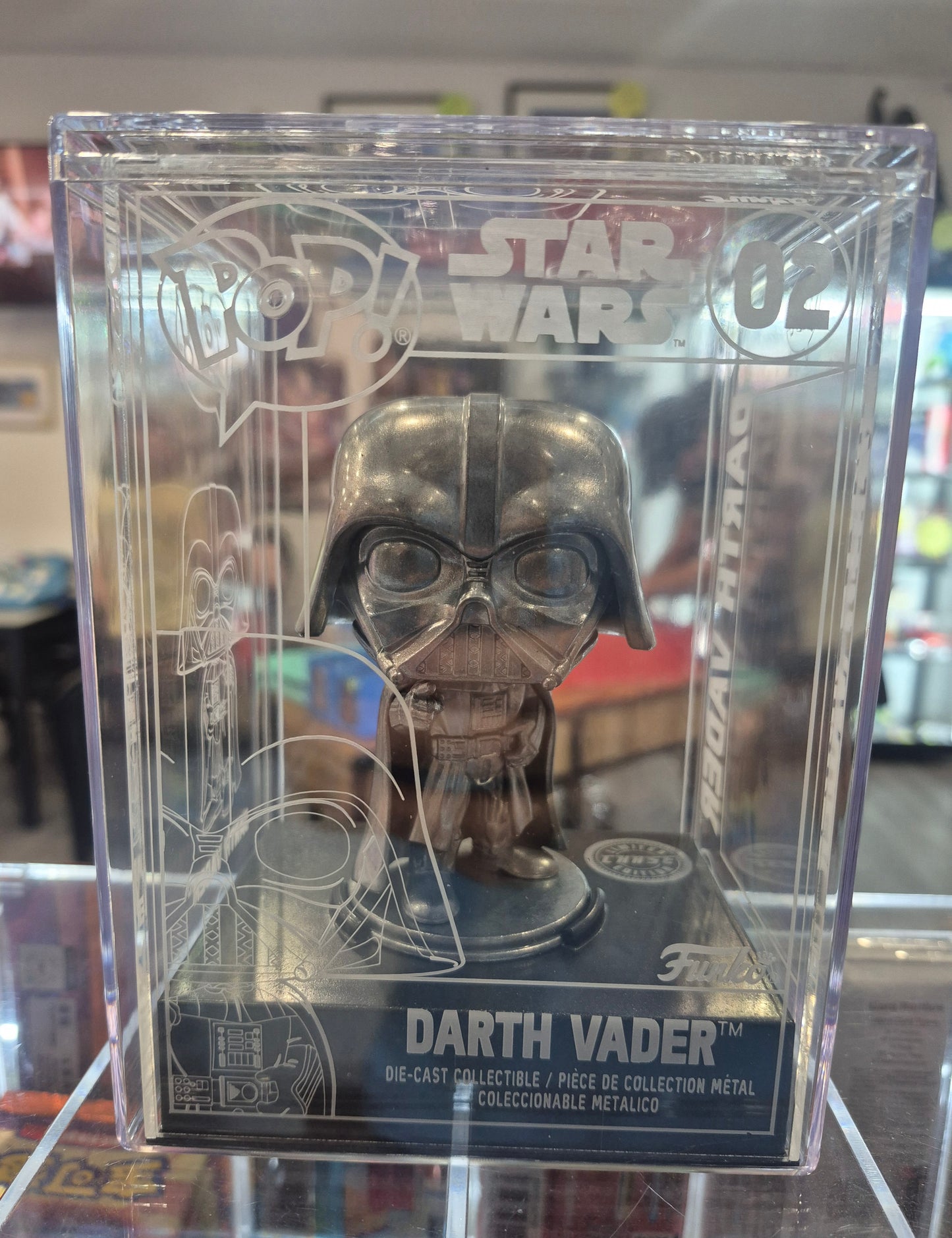 Brand New Darth Vader CHASE 02 Star Wars Die-Cast Funko Pop Figure in Pop Stack