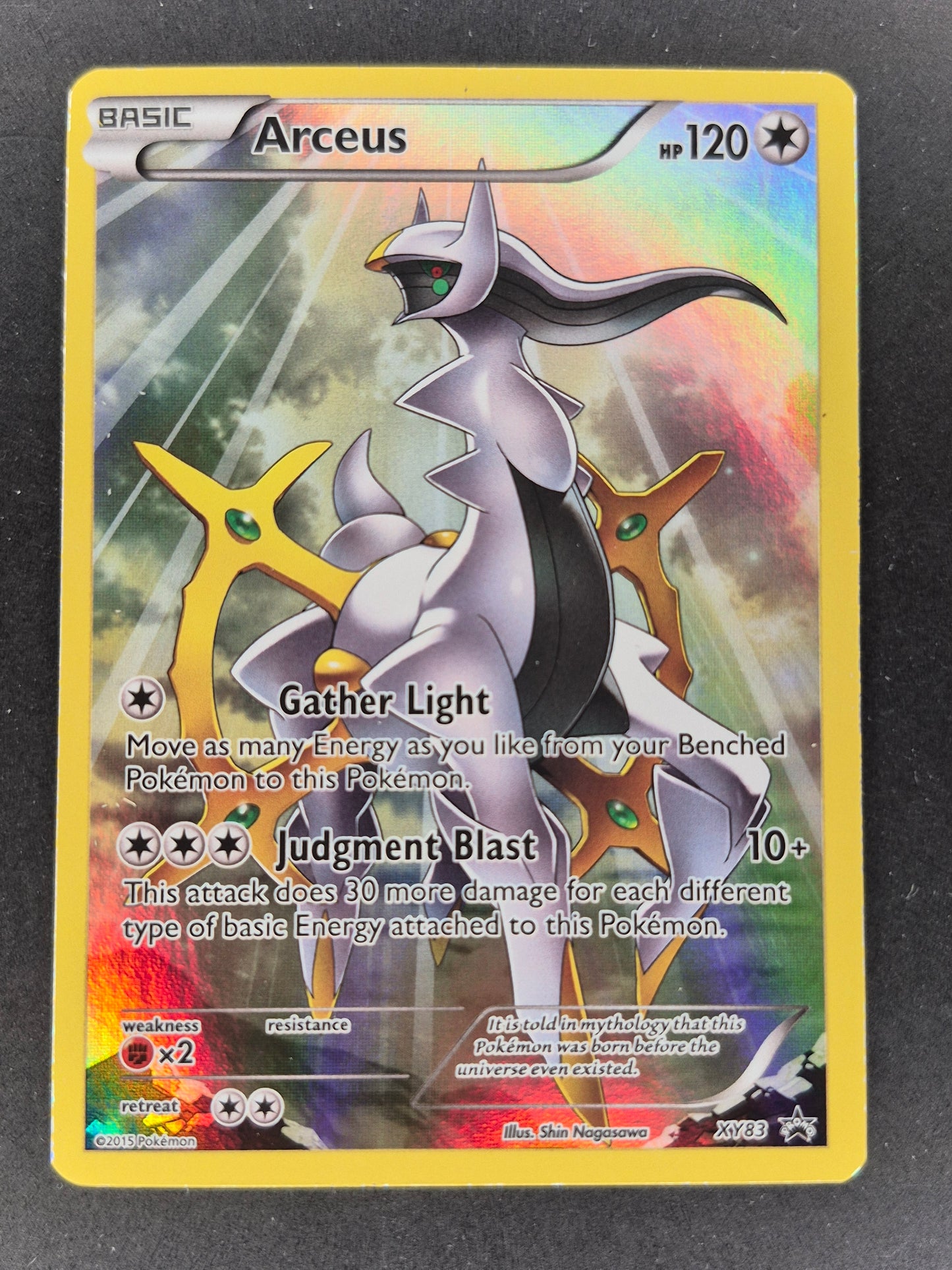 Pokemon Arceus XY83 Full Art Black Star Promo Holo TCG Card 2015 LP