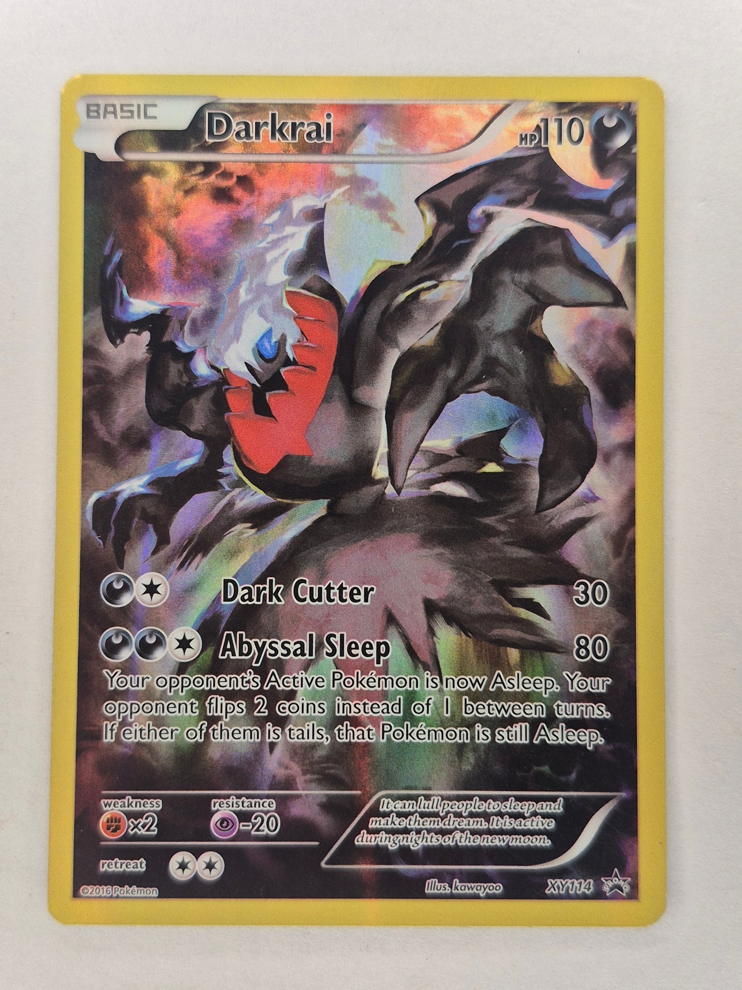 Darkrai XY114 Pokemon Black Star Promo Full Art Holo 2016 LP