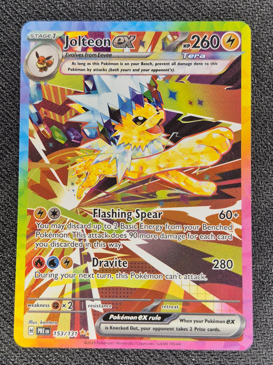 Jolteon ex 153/131 Special Illustration Rare 2025 Pokemon Prismatic Evolutions NM