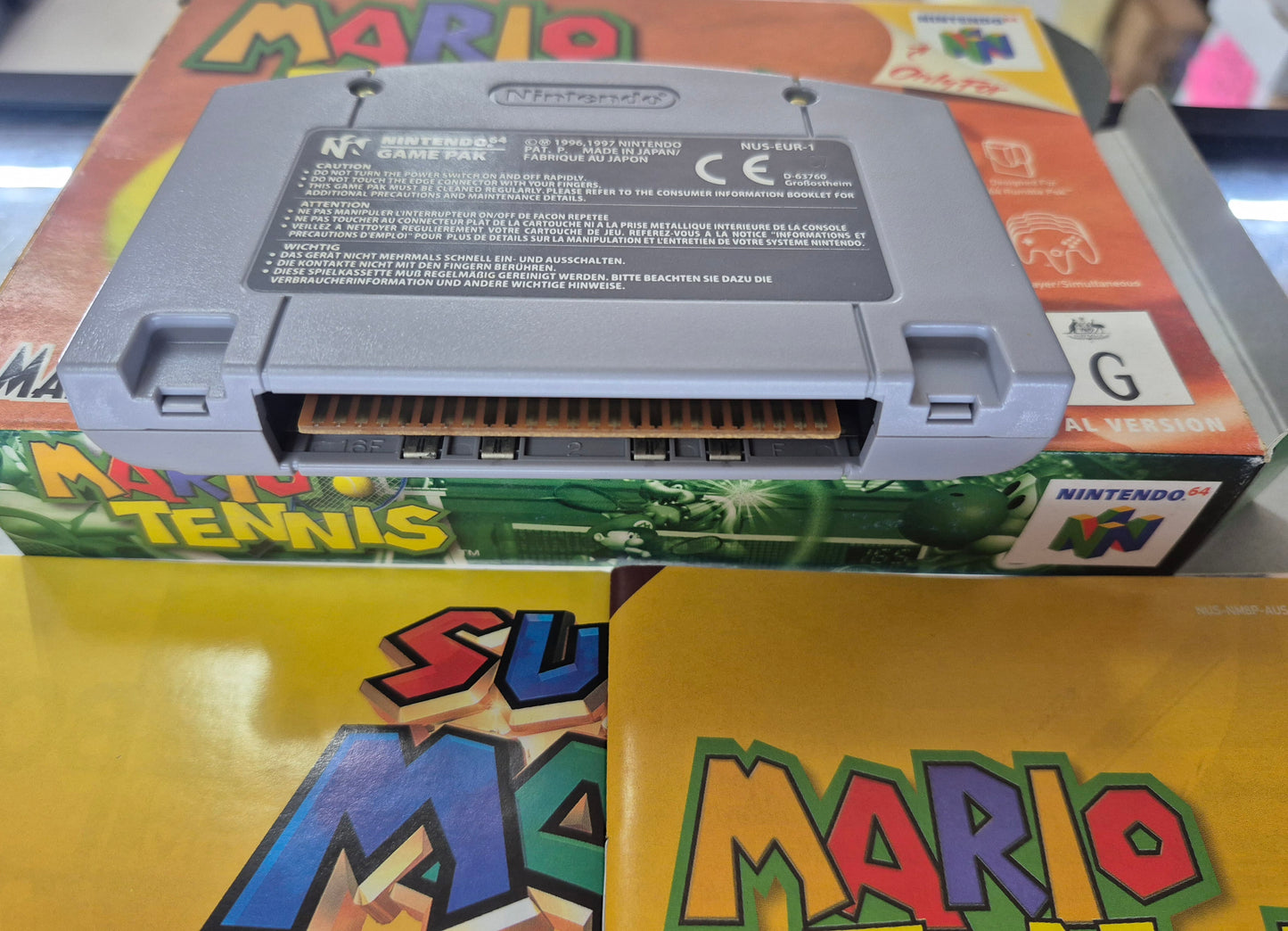 2000 Nintendo N64 (AUS PAL) Mario Tennis Complete in Box Cart like New