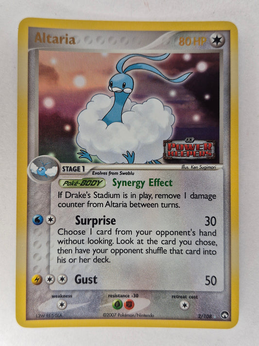 2007 ALTARIA-POKEMON POWER KEEPERS-ALTARIA-HOLO  STAMPED -2/108