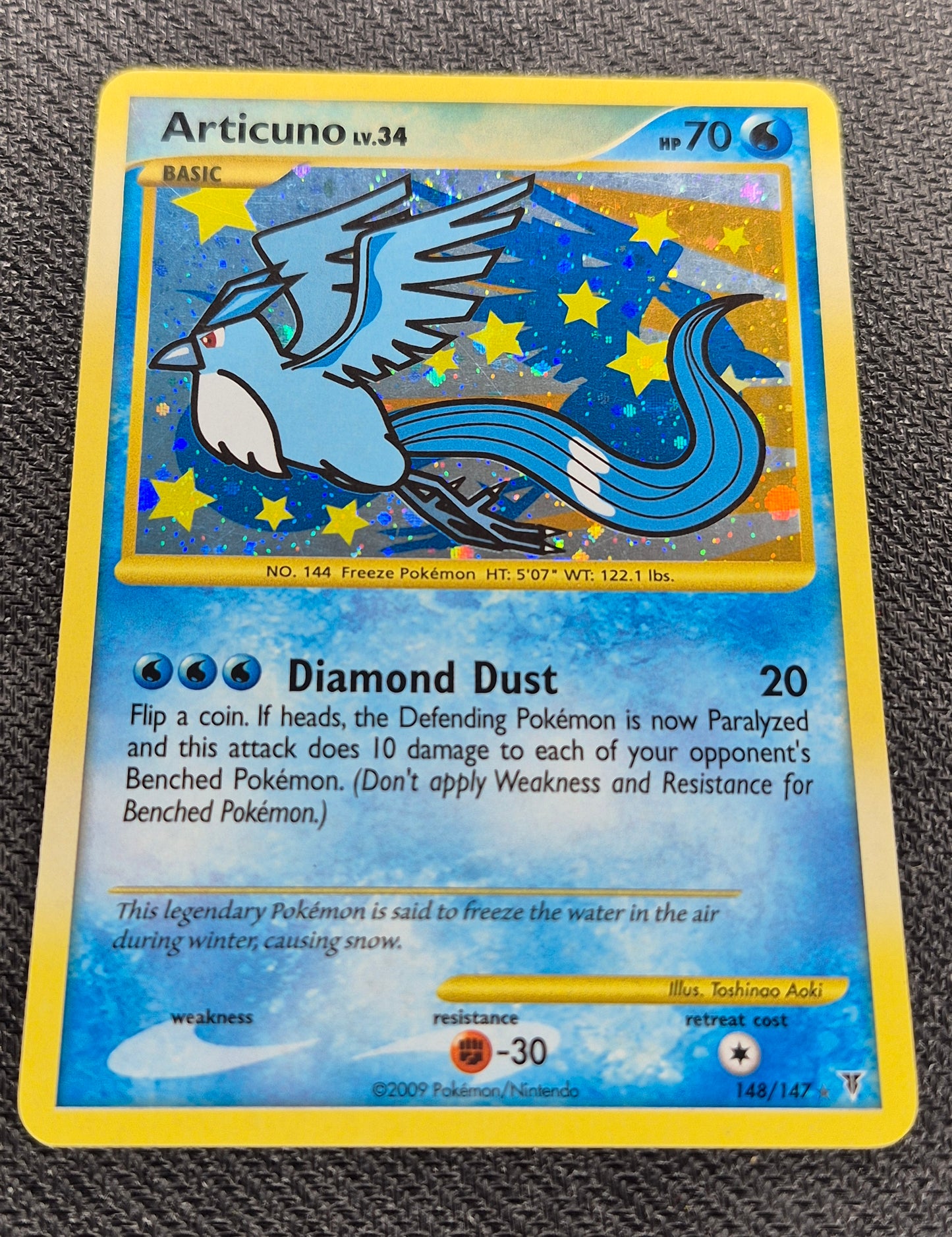 2009 Articuno LV.34   148/147 Pokemon TCG Card Supreme Victors Secret Rare NM/LP