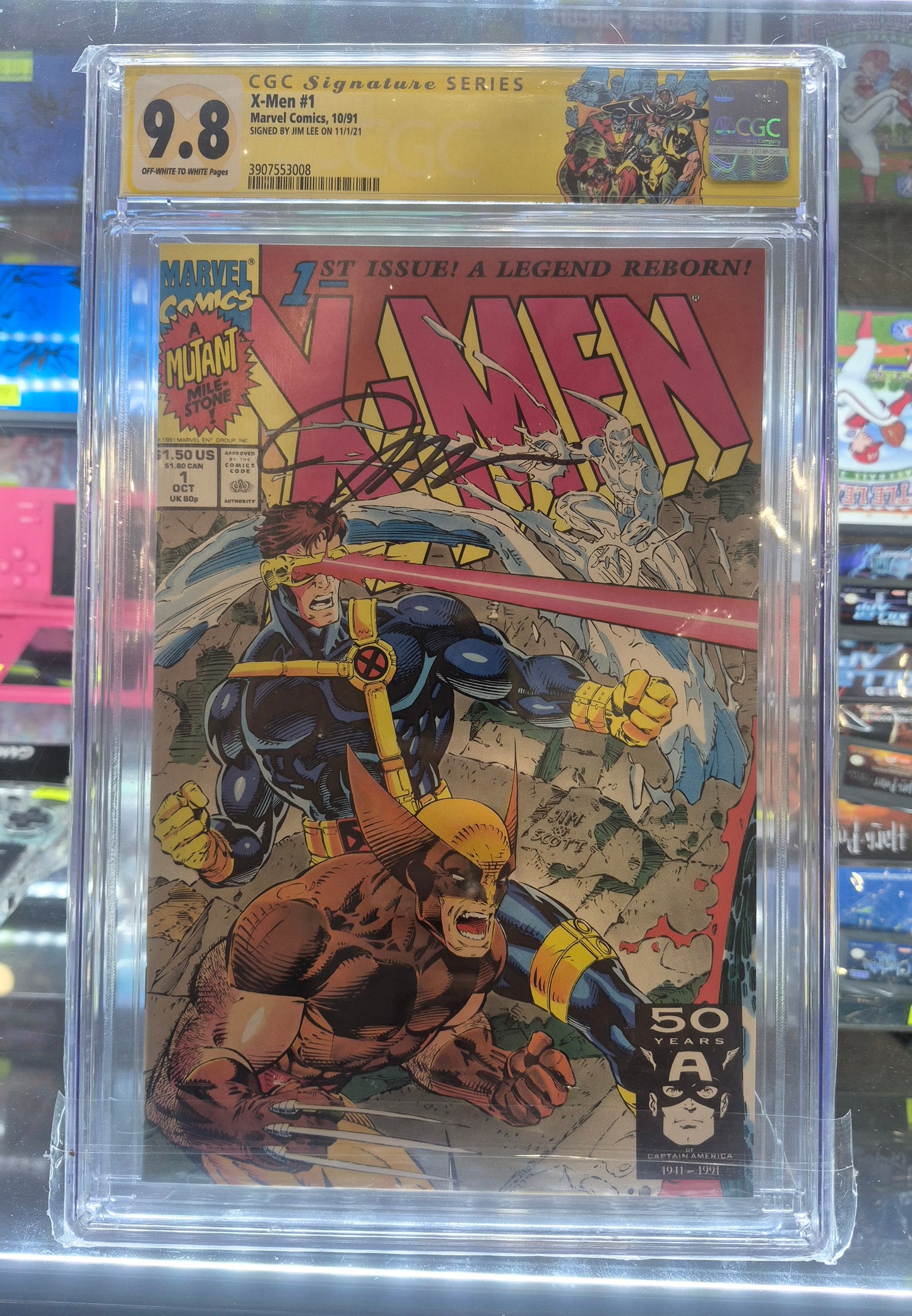 1991 Marvel Comics X-MEN #1 Signed by Jim Lee CGC 9.8