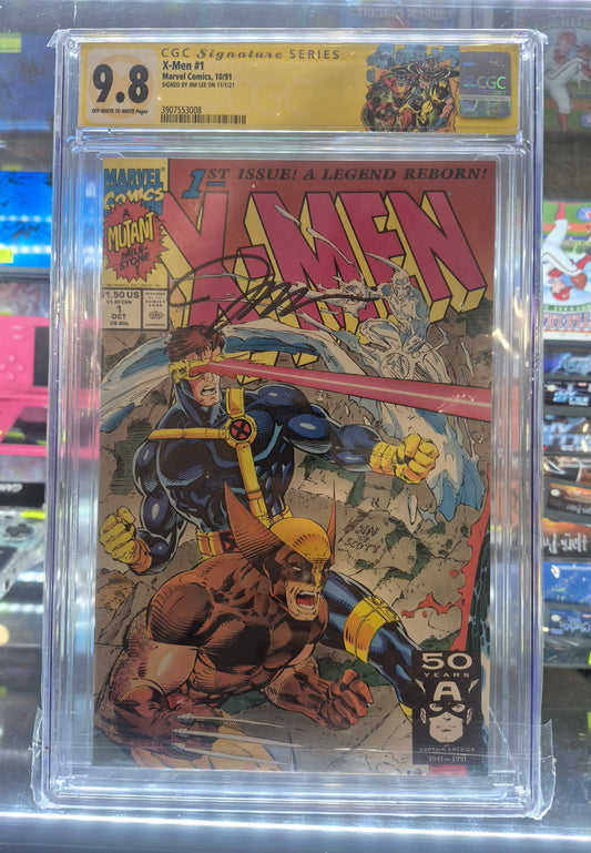 1991 Marvel Comics X-MEN #1 Signed by Jim Lee CGC 9.8