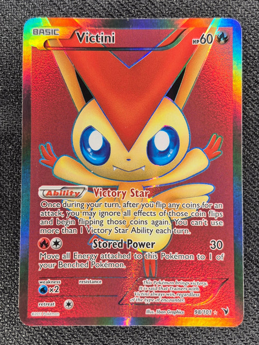 Victini Full Art Ultra Rare 98/101 Pokemon Noble Victories  NM