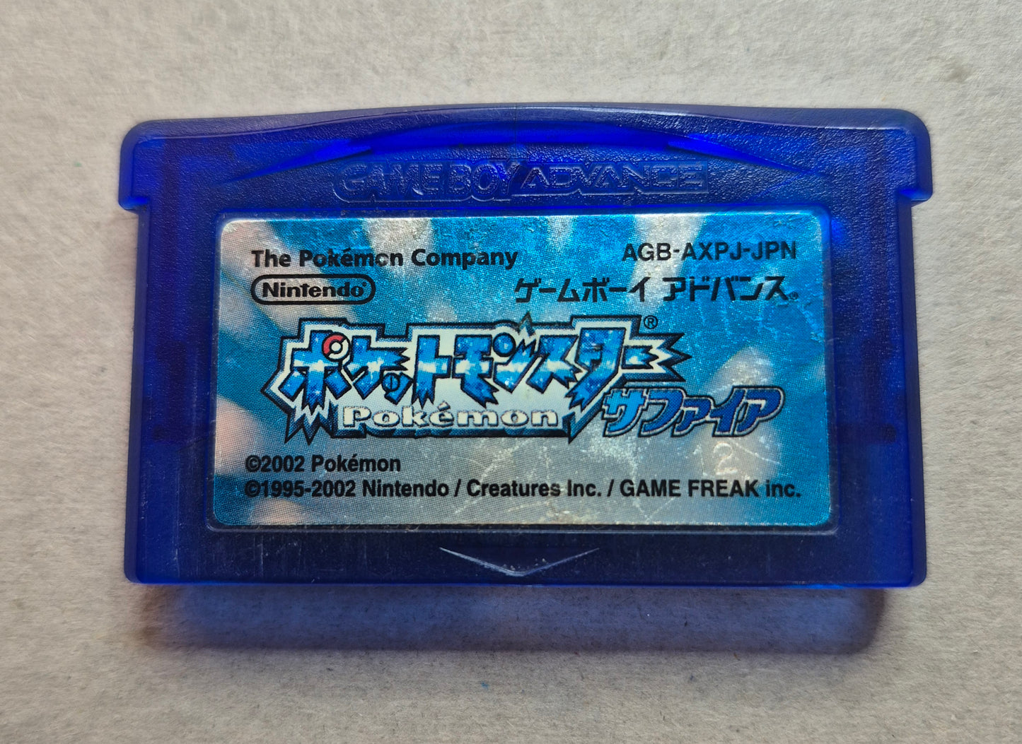 Pokemon Sapphire GBA Japan Game Boy Advance Cartridge Only New Save Battery