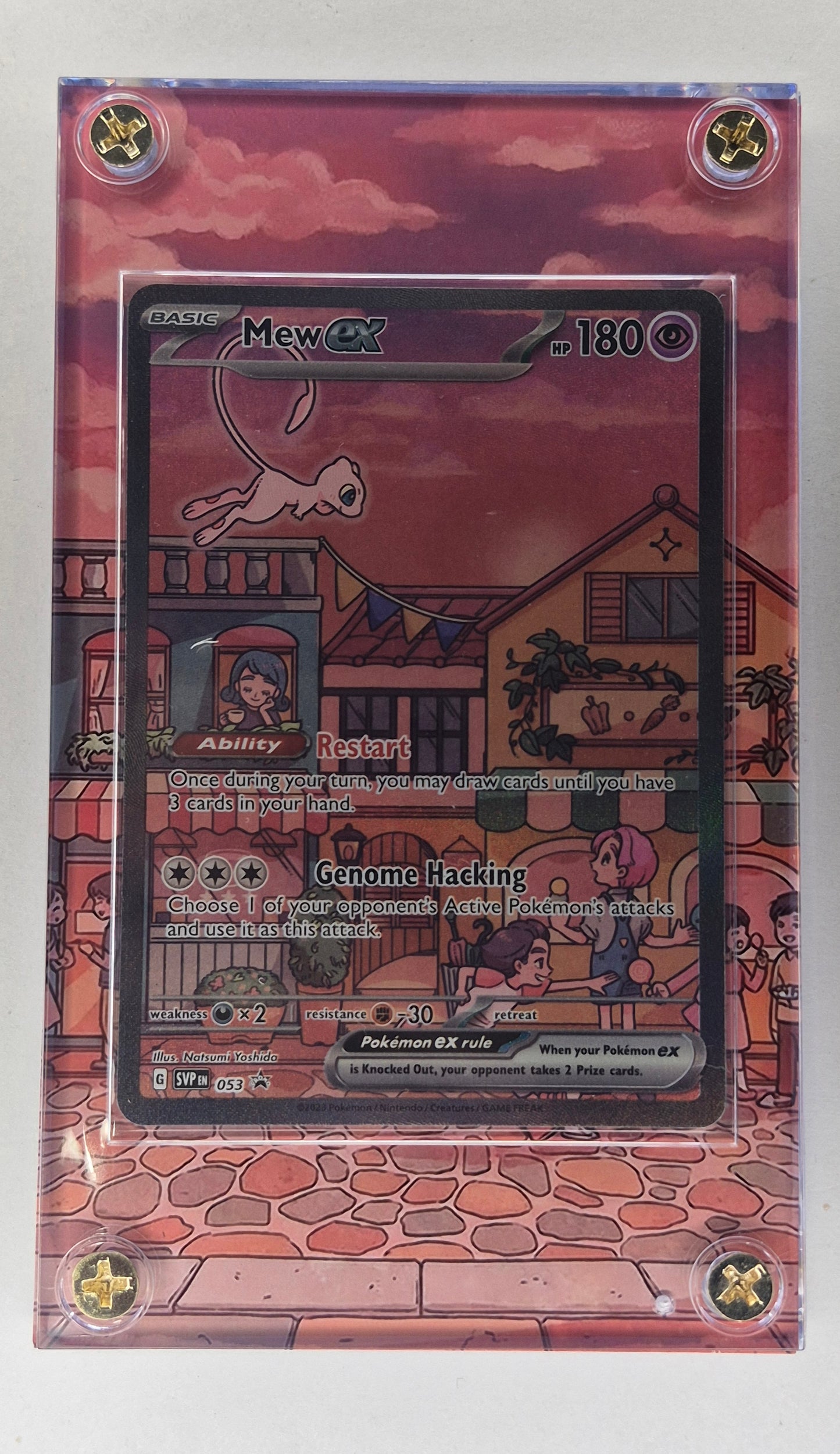 Mew EX Svp053 Black Star Promo Pokémon TCG  Promo NM in Custom Case