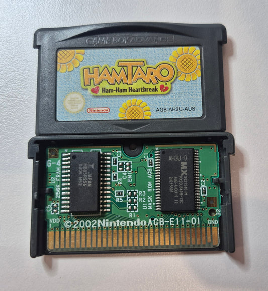 Hamtaro Ham Ham Heartbreak GBA Cartridge Pal Genuine Tested