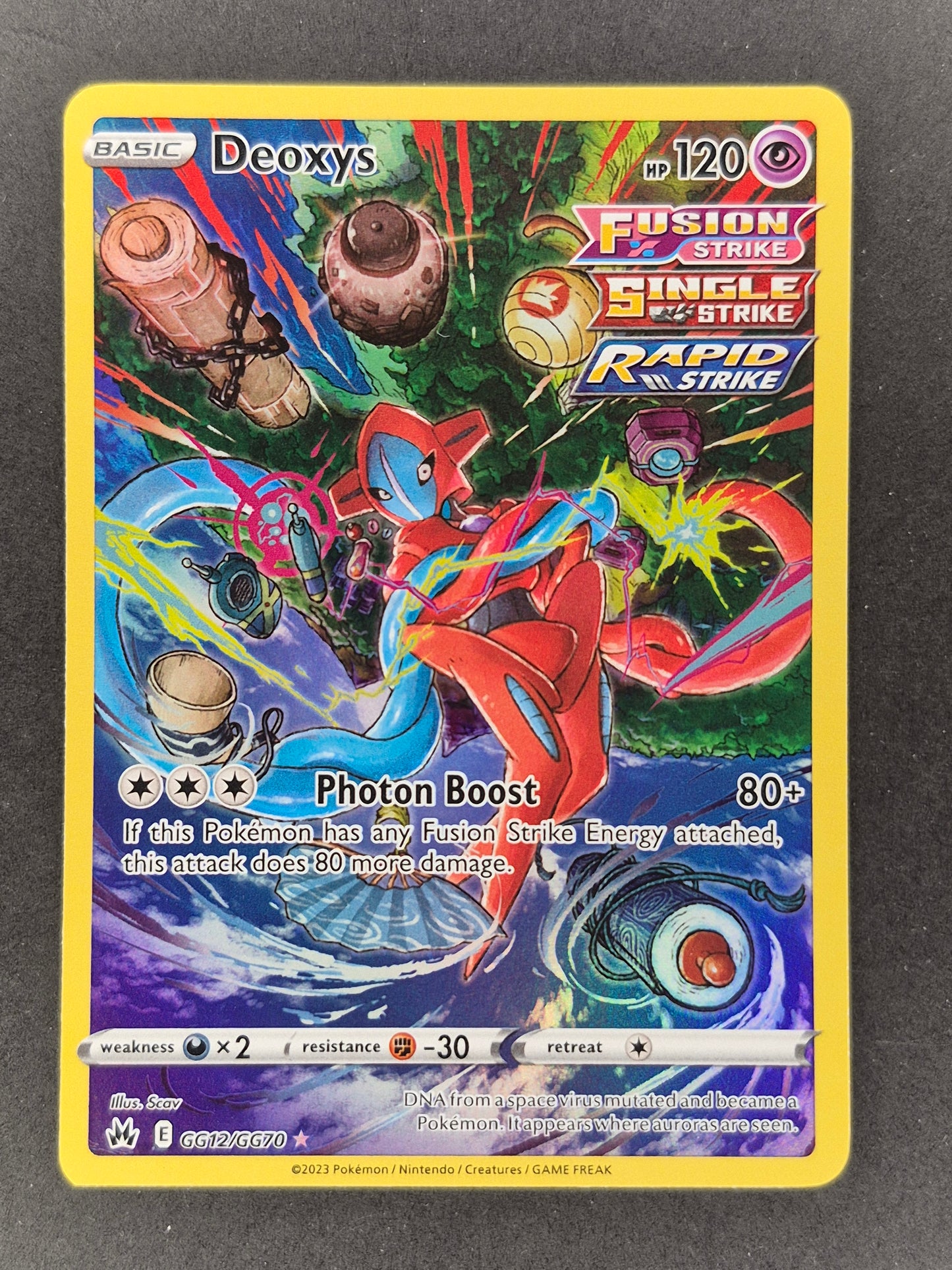 2023 Pokemon SWSH Crown Zenith Deoxys Galarian Gallery #GG12/GG70 NM