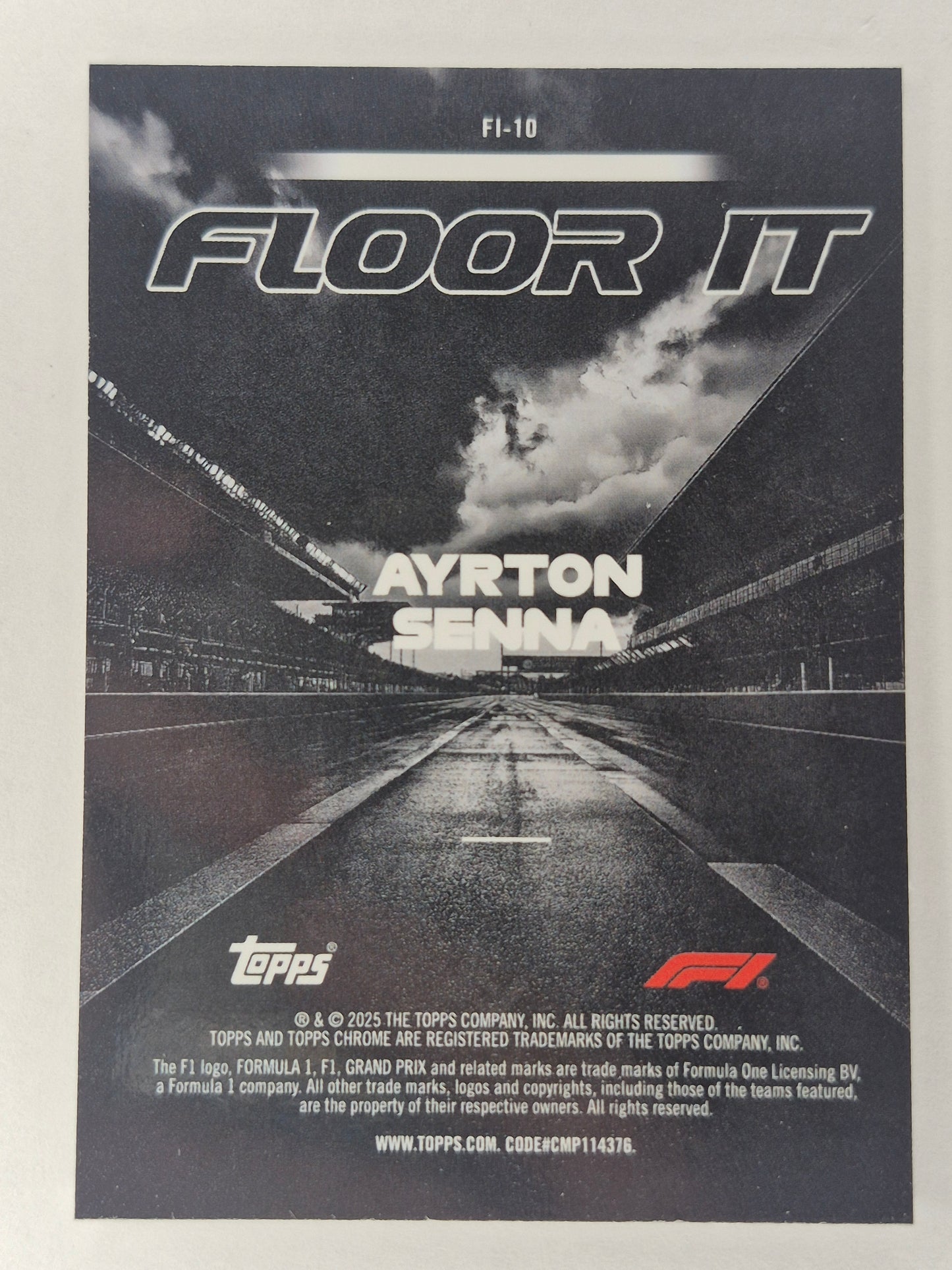 👀 2025 Topps Chrome F1  75 Ayrton Senna Floor It Refractor FI - 10 🏁