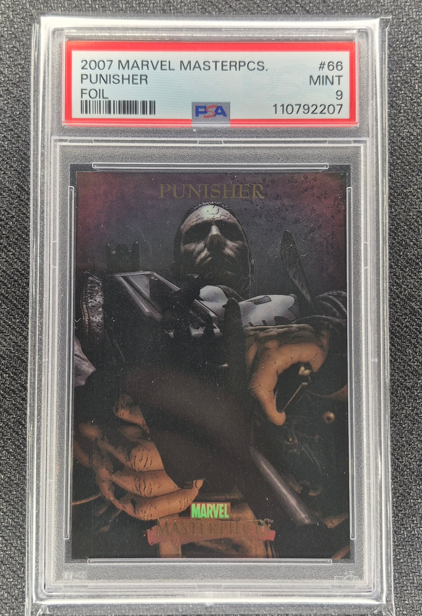 2007 Marvel Masterpieces #66 Punisher  Foil PSA 9 Mint