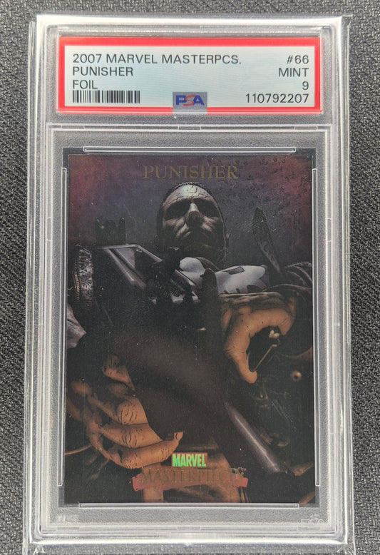 2007 Marvel Masterpieces #66 Punisher  Foil PSA 9 Mint