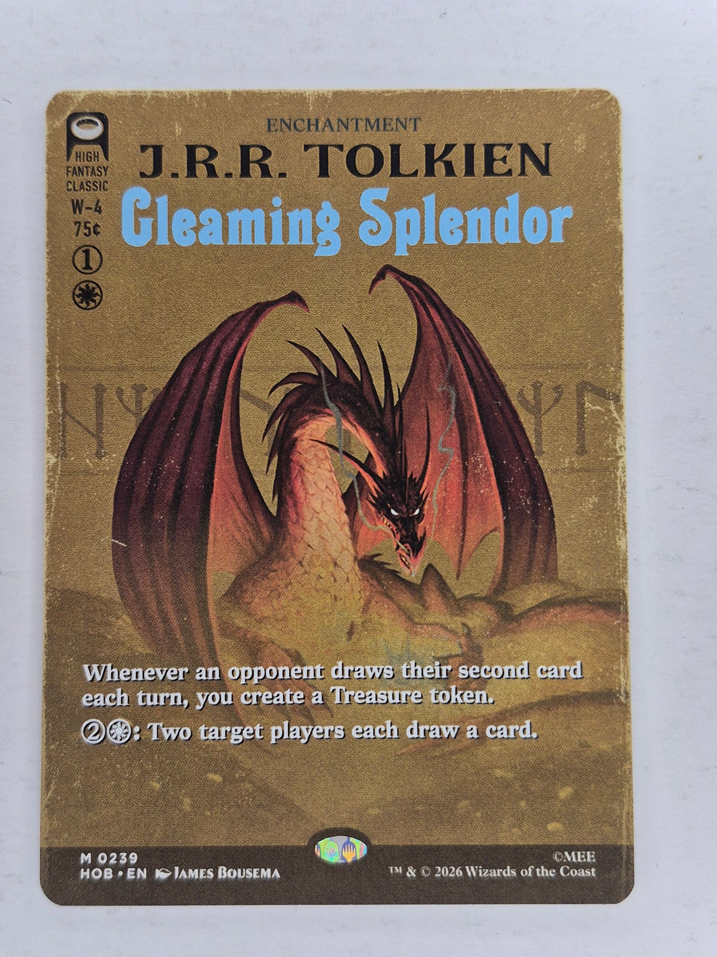 Gleaming Splendor (Borderless) HOB 239 Mythic MTG The Hobbit REGULAR Non Holo