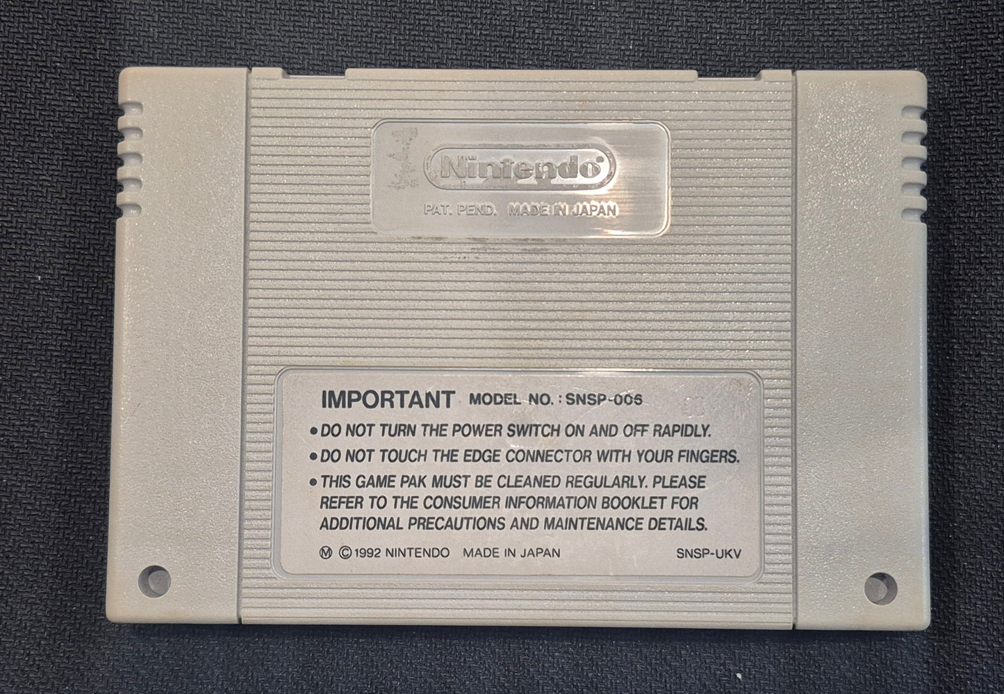 Nintendo SNES Super R-TYPE Cart Tested & Cleaned