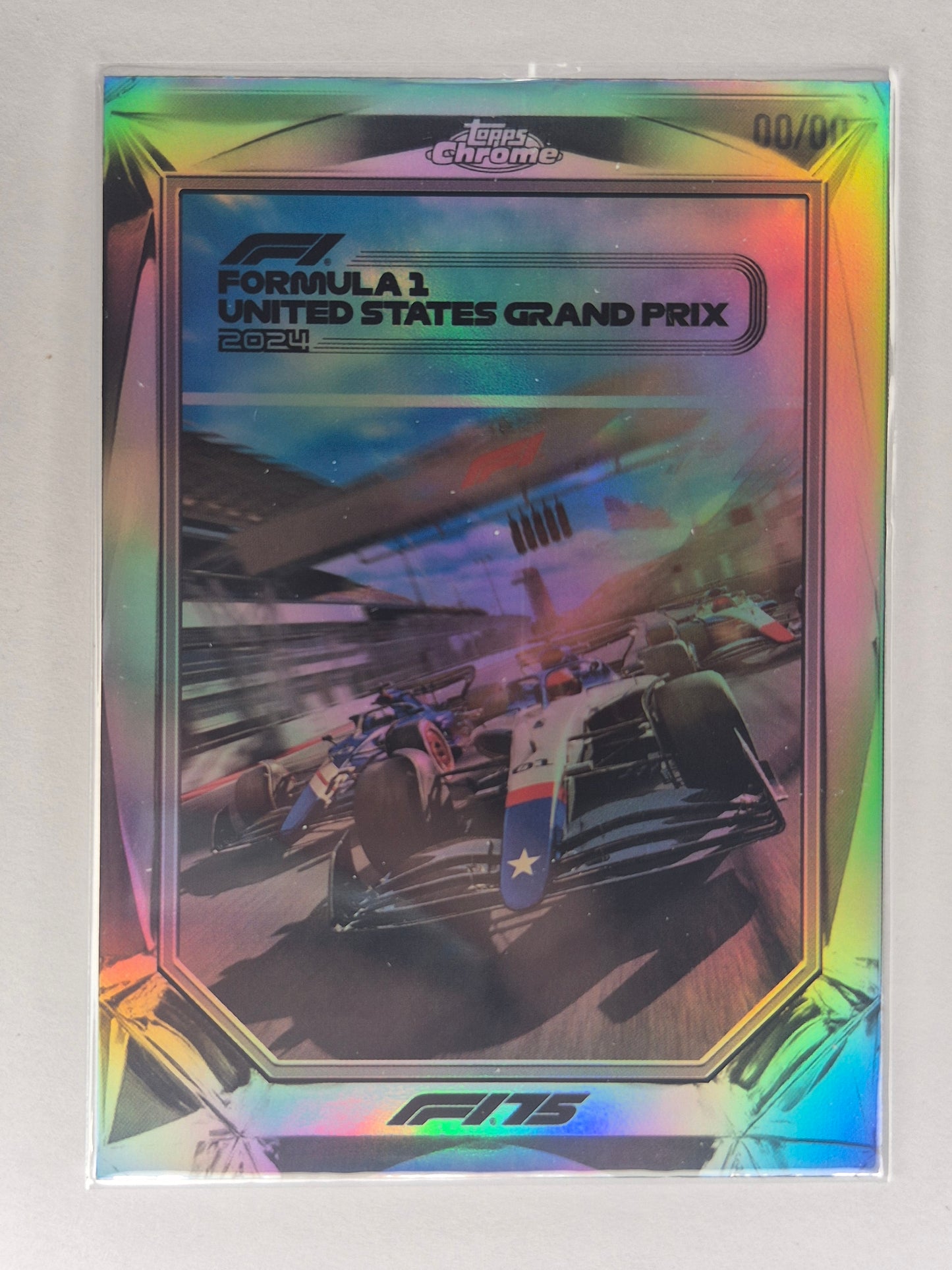 2025 Topps Chrome F1 Diamond Drives United States Grand Prix F175-8 00/00